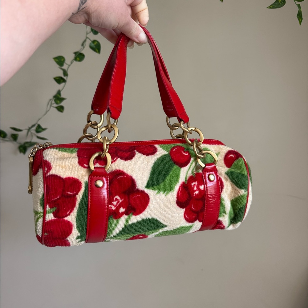 Vintage Juicy Couture Cherry Barrel Terry Clothe Bag